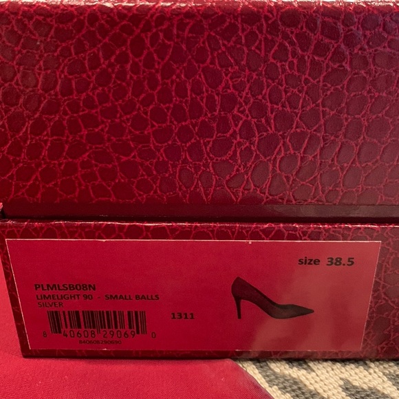 TAMARA MELLON LIMELIGHT DISCO BALL LEATHER PUMPS W/ CONTRASTING BLACK HEEL 8.5 - Picture 16 of 16